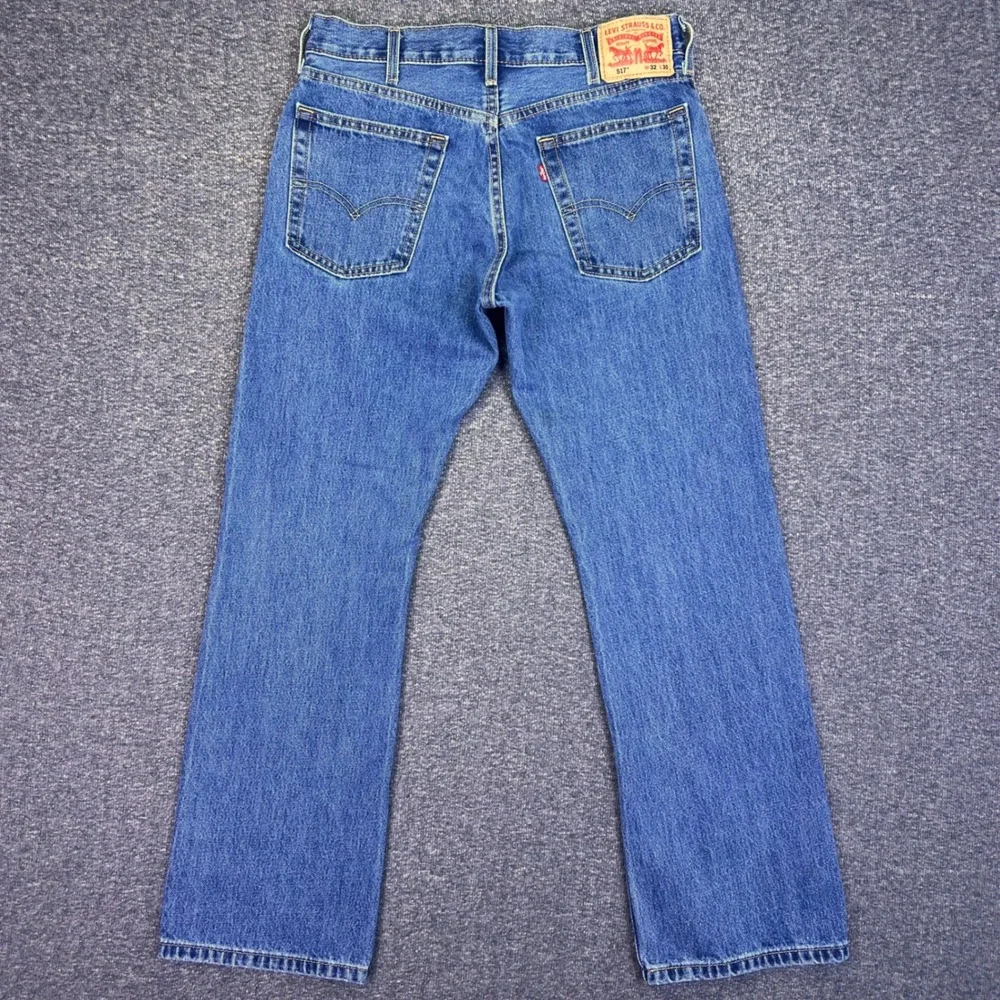 Levis 517 Bootcut Jeans Men 32x30 Blue Cowboy Classic Western Denim Rodeo Casual